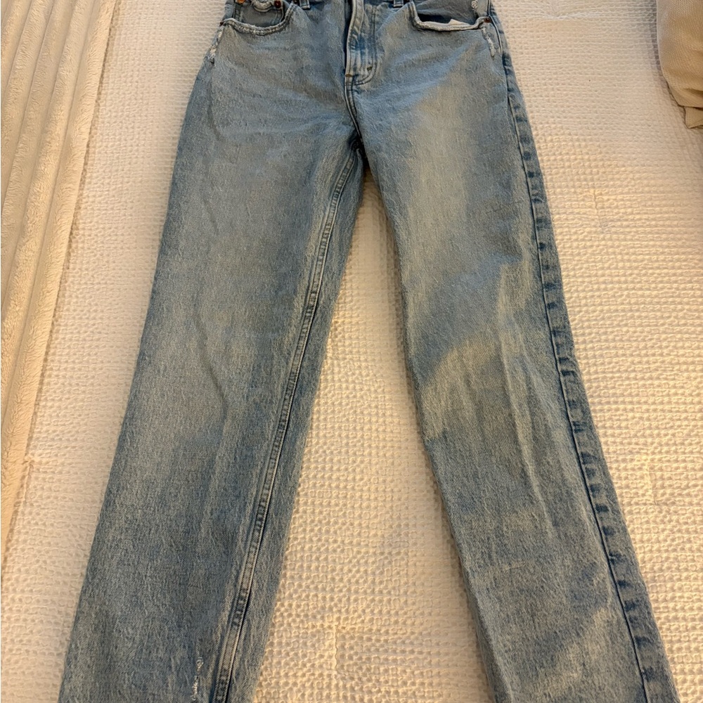 Abercrombie & Fitch Light Blue Straight Leg Jeans